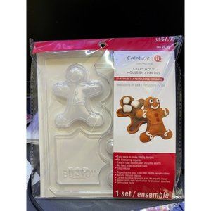 Celebrate It 3-Part Mold, Gingerbread Hot Chocolate Bombs